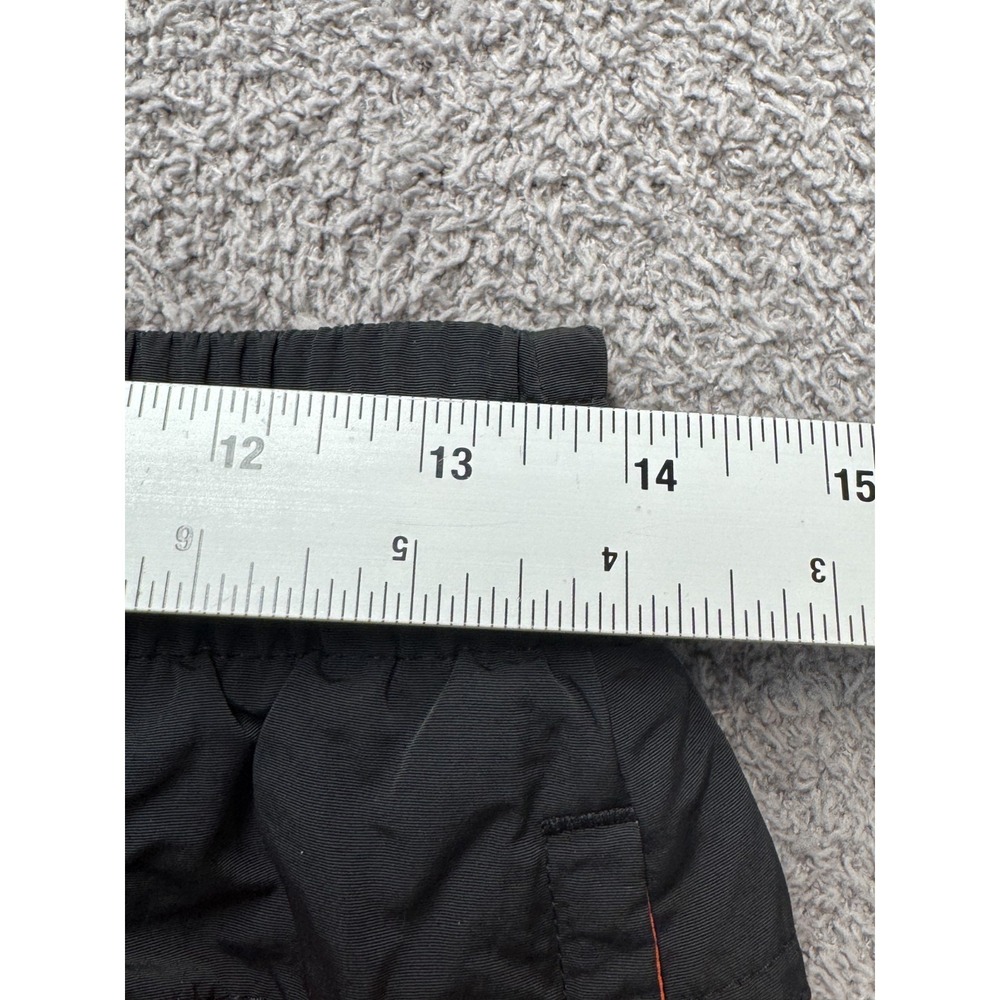 Adidas Originals Track Pants Joggers Men's L Black Orange Logo Tape Slim Fit - Picture 6 of 8